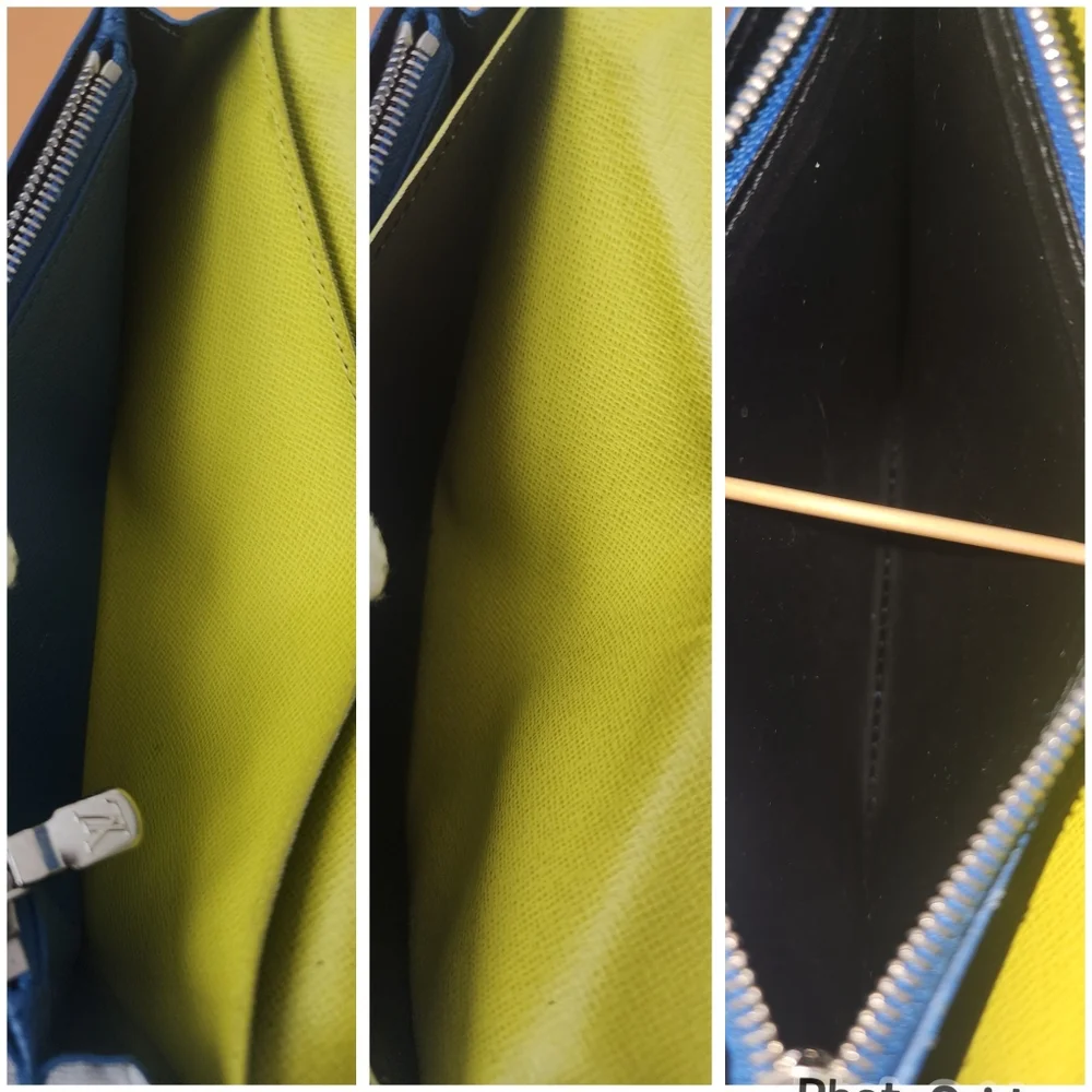 Auth Rare Louis Vuitton Epi Portefeuille Brazza Wallet